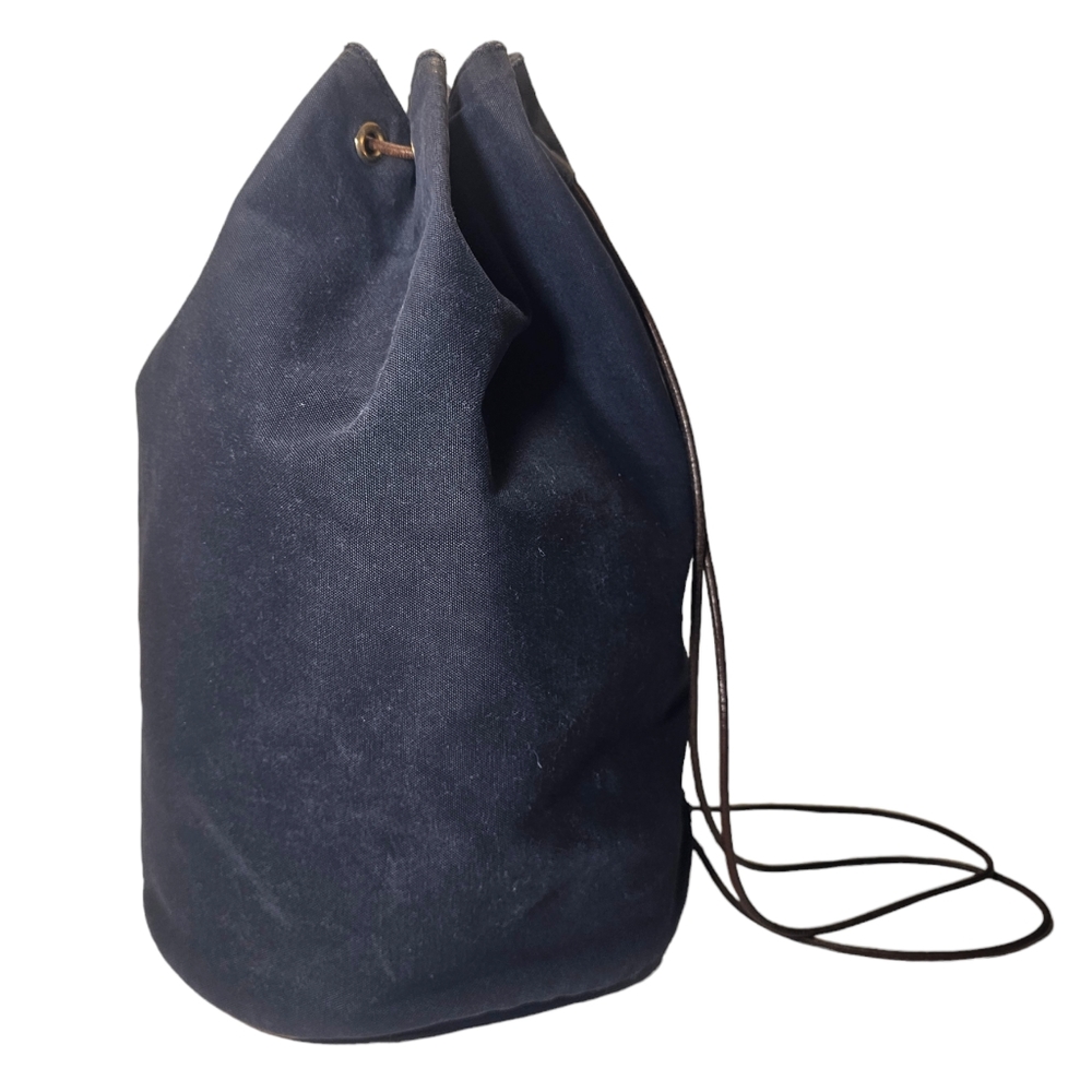 Hermes Blue and Brown Backpack with Utilitarian Style